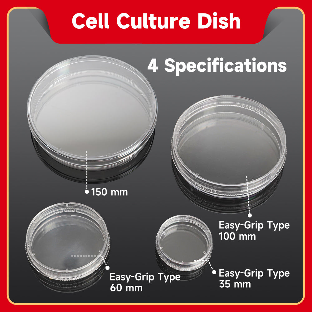 Cell Culture Dish 35/60/100/150mm Sterile TC Treated, CE/FDA Certified
