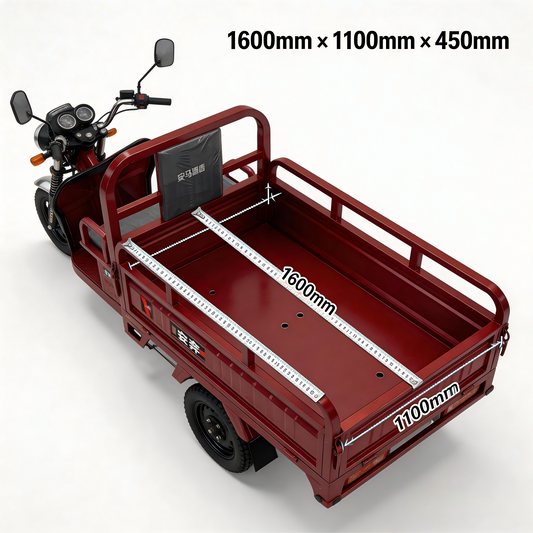 【PRE-ORDER】60-70Km Electric Cargo Tricycle Truck Simple Tricycle,1000W 72V 50Ah Large Capacity Battery,Load Capacity 1100Lbs