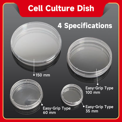 Cell Culture Dish 35/60/100/150mm Sterile TC Treated, CE/FDA Certified