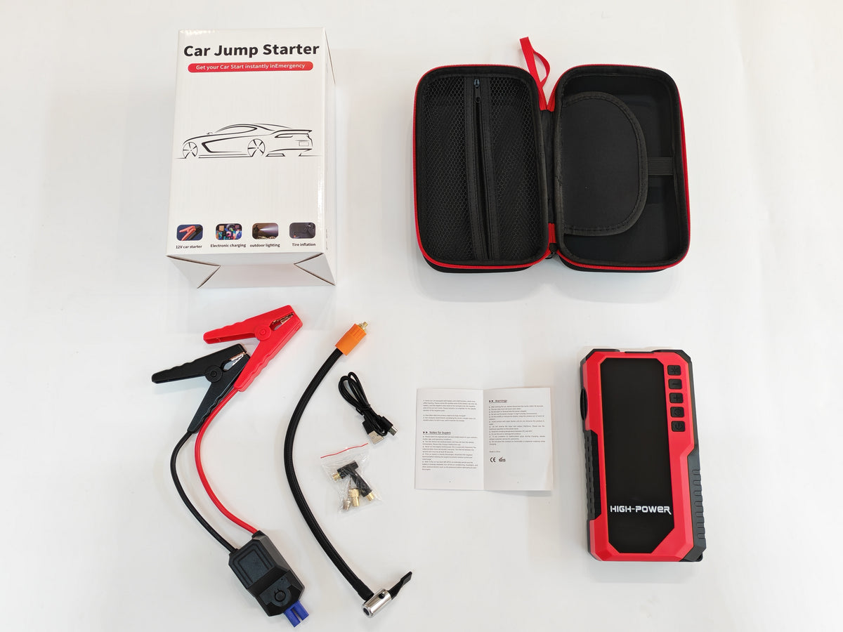 CARZIP CYD17 10000mAh Jump Starter & Tire Inflator, 150PSI