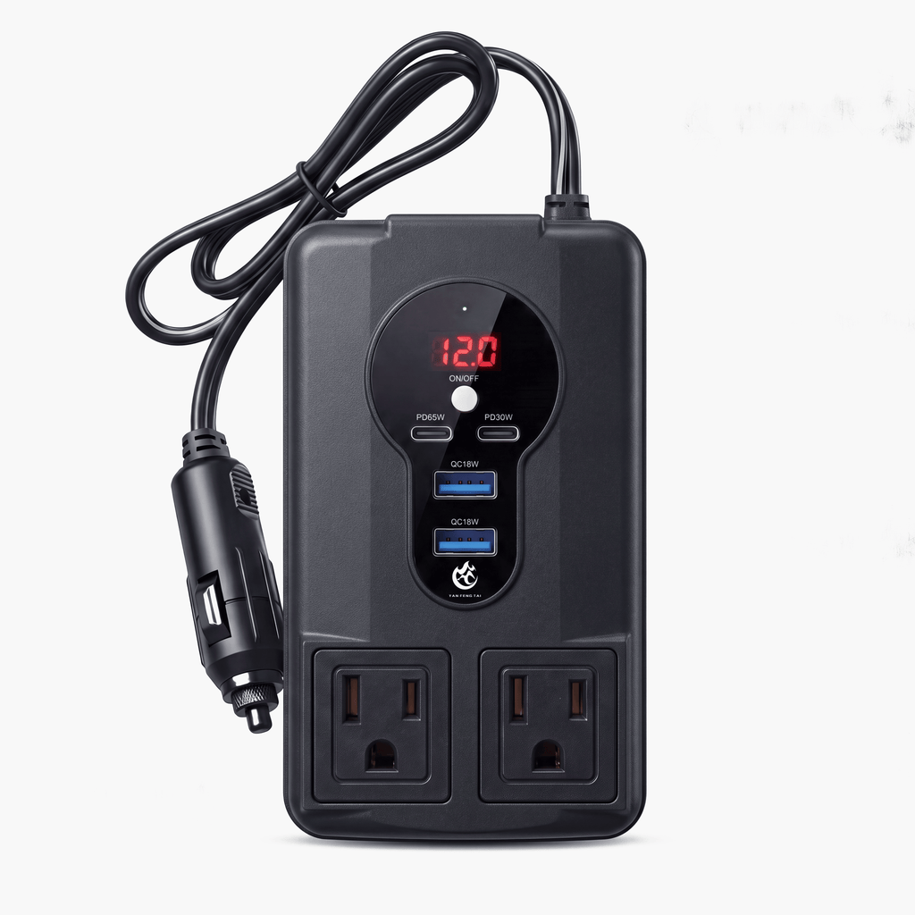 ⚡ Portable Car Inverter 12V/24V to 220V – Digital Display, Highly Efficient & Universal Compatibility 🚗