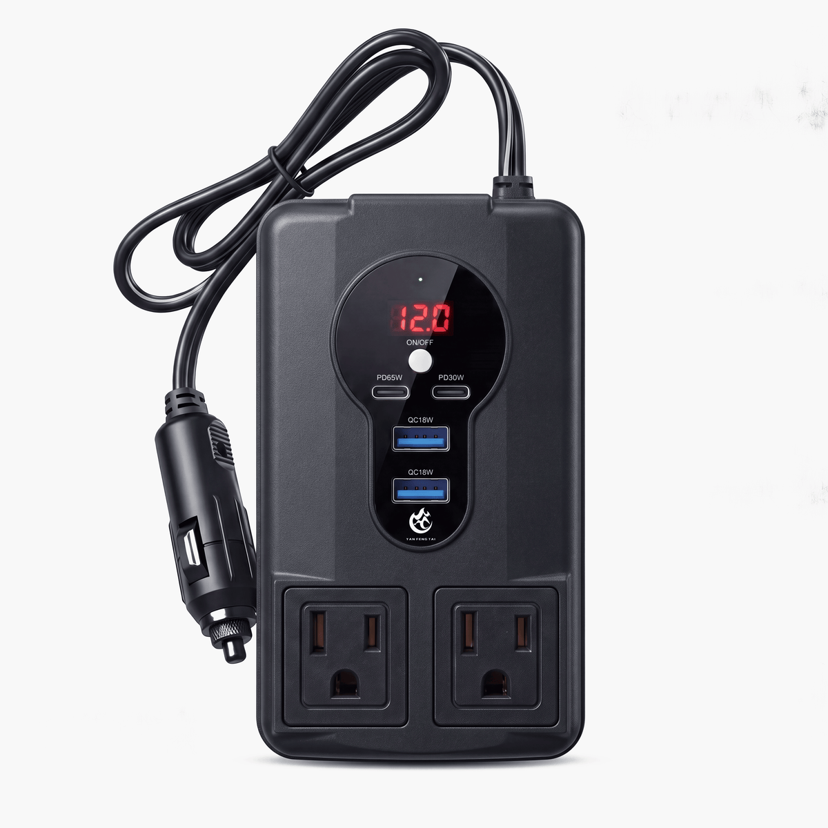 ⚡ Portable Car Inverter 12V/24V to 220V – Digital Display, Highly Efficient & Universal Compatibility 🚗