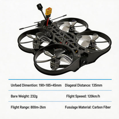 【PRE-ORDER】SKYWISE X3 Mini Thermal Imaging FPV Drone - Lightweight Carbon Fiber, 5.8G VTX, ELRS Dual-Band, Long Flight Time for Indoor & Outdoor Flying