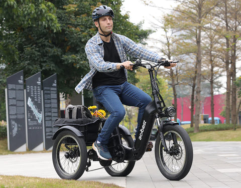 Clearance! Actbest Triker Plus 3-Wheel Electric Trike – 500W Motor, 65-Mile Range, 20" Fat Tire E-Trike for Seniors & Commuters|Final Sale | In-Stock at US Warehouse | Free 2-Day Shipping