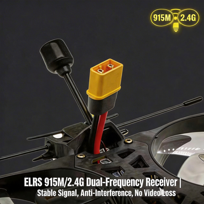 【PRE-ORDER】SKYWISE X3 Mini Thermal Imaging FPV Drone - Lightweight Carbon Fiber, 5.8G VTX, ELRS Dual-Band, Long Flight Time for Indoor & Outdoor Flying