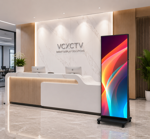 Foldable LED Poster Screen 43kg Portable Digital Advertising Display with APP Control, GOB Protection and Seamless Splicing
