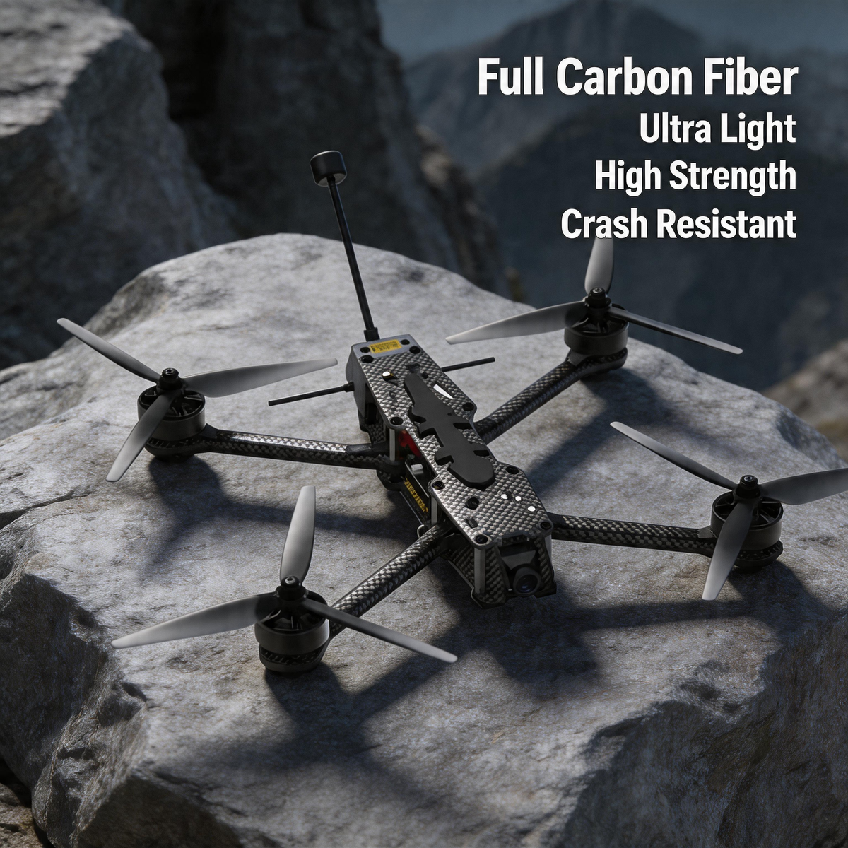 X7 7 Inch FPV Drone with 3KG Payload, Carbon Fiber Frame, 140KM/H High Speed, 30Mins Long Flight, 5.8G Analog Video Transmission, ELRS Receiver, Racing & Aerial Photography Drone for Adults