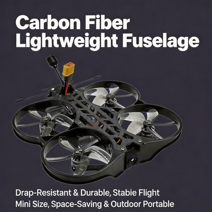 【PRE-ORDER】SKYWISE X3 Mini Thermal Imaging FPV Drone - Lightweight Carbon Fiber, 5.8G VTX, ELRS Dual-Band, Long Flight Time for Indoor & Outdoor Flying
