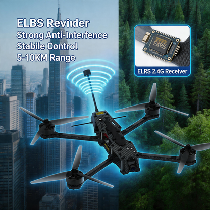 X7 7 Inch FPV Drone with 3KG Payload, Carbon Fiber Frame, 140KM/H High Speed, 30Mins Long Flight, 5.8G Analog Video Transmission, ELRS Receiver, Racing & Aerial Photography Drone for Adults