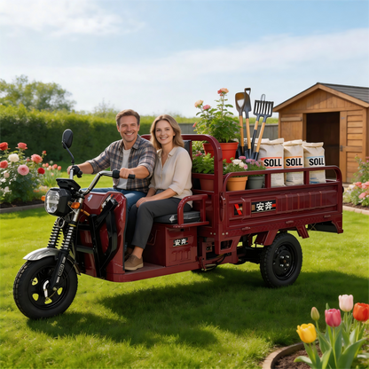 【PRE-ORDER】60-70Km Electric Cargo Tricycle Truck Simple Tricycle,1000W 72V 50Ah Large Capacity Battery,Load Capacity 1100Lbs