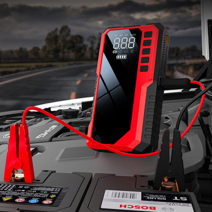 CARZIP CYD17 10000mAh Jump Starter & Tire Inflator, 150PSI