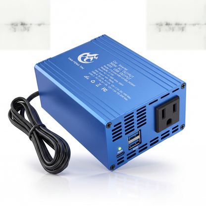 ⚡ 300W Car Power Inverter with Aluminum Housing for Camping, RV & Semi-Truck🚗