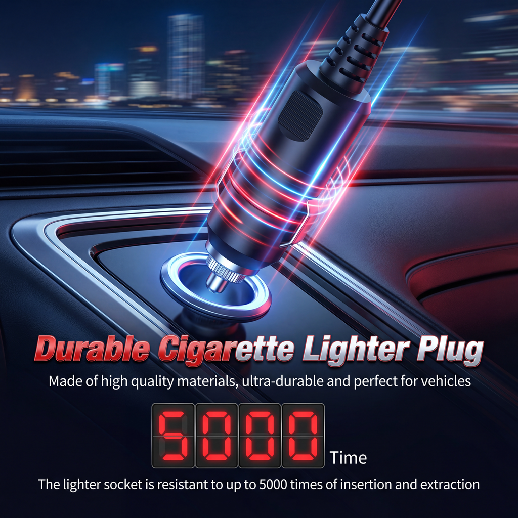 150W Car Power Inverter | 4.2A Dual USB Fast Charging DC 12V to 110V AC Converter | Silent Cooling Fan, Portable Travel Car Charger Adapter for Laptops, Phones, Cameras - Durable Cigarette Lighter Plug with Voltage Protection