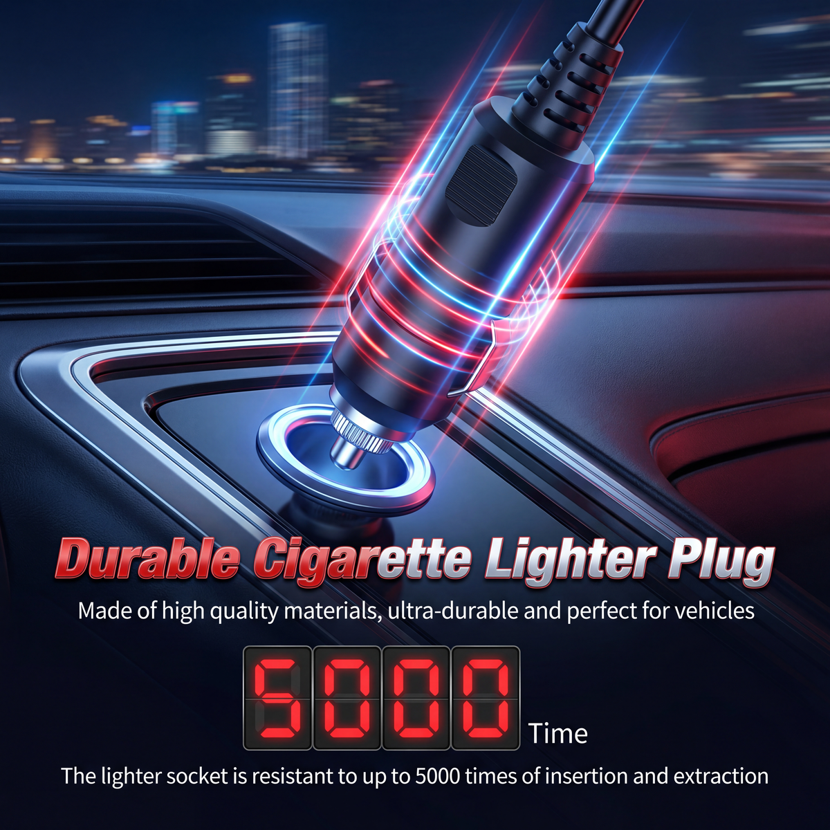 150W Car Power Inverter | 4.2A Dual USB Fast Charging DC 12V to 110V AC Converter | Silent Cooling Fan, Portable Travel Car Charger Adapter for Laptops, Phones, Cameras - Durable Cigarette Lighter Plug with Voltage Protection