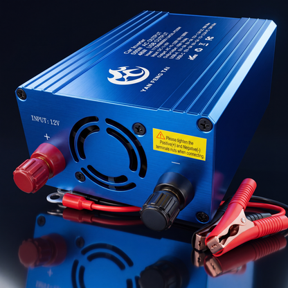 ⚡ 500W Car Power Inverter with Aluminum Housing for Semi-Truck, RV & Camping🚗