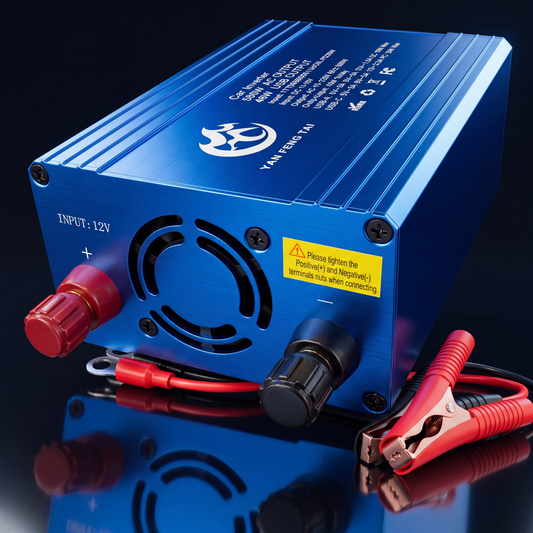 ⚡ 500W Car Power Inverter with Aluminum Housing for Semi-Truck, RV & Camping🚗