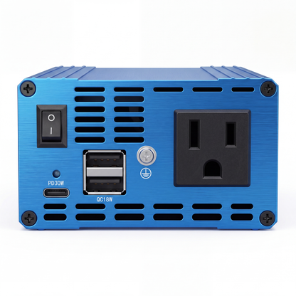 ⚡ 500W Car Power Inverter with Aluminum Housing for Semi-Truck, RV & Camping🚗