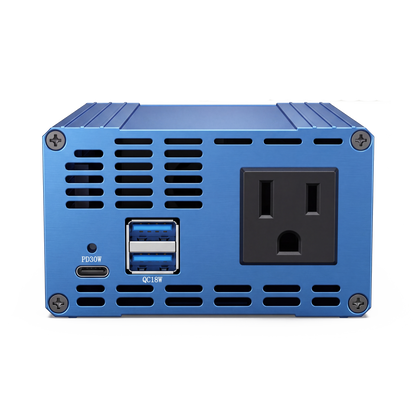 ⚡ 300W Car Power Inverter with Aluminum Housing for Camping, RV & Semi-Truck🚗