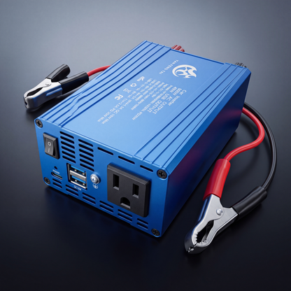 ⚡ 500W Car Power Inverter with Aluminum Housing for Semi-Truck, RV & Camping🚗