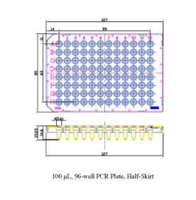 96-Well PCR Plate Clear Universal Fit Enzyme Free - Hot Sale