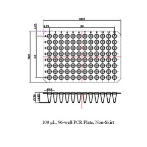 96-Well PCR Plate White Universal Fit Enzyme Free - Hot Sale