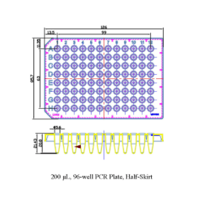 96-Well PCR Plate White Universal Fit Enzyme Free - Hot Sale