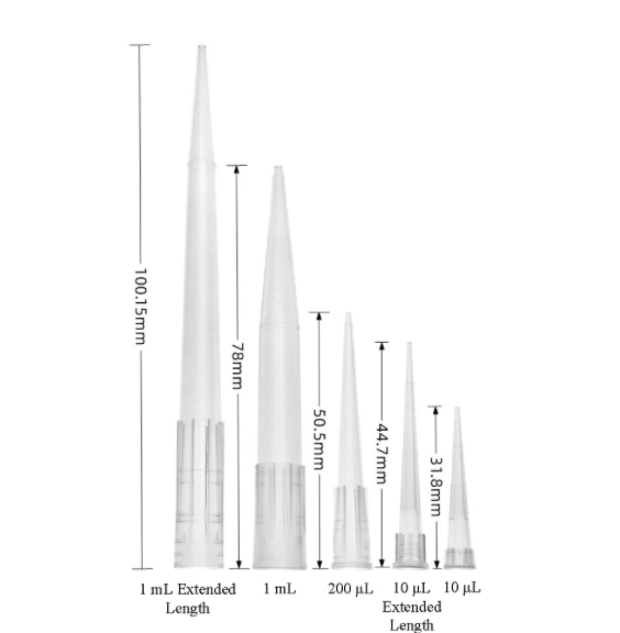 Low Retension Pipette Tips, 10ul~1ml, No Filter, Universal Fit, Racked, FDA Certified, Sterile RNase/DNase Free & Pyrogen Safe
