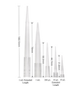 Low Retension Pipette Tips, 10ul~1ml, No Filter, Universal Fit, Racked, FDA Certified, Sterile RNase/DNase Free & Pyrogen Safe