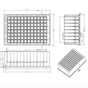 96 Deep Well Plate 1.6ml/2.2ml/2ml Magnetic Tip Comb, Nucleic Acid Extraction, CE/FDA Certified