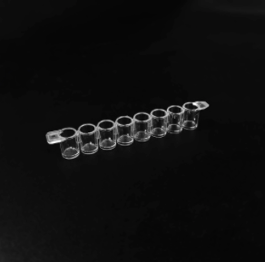 Elisa Plate, 8-Strip Detachable, Flat Bottom 10pc Pack 200 pc Ctn