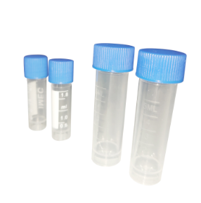 Cryogenic Vial, 2 mL/5 mL, Sterile, RNase & DNase Free, 50 Pcs/Bag, Thickened Tube Wall, High Quality Polypropylene