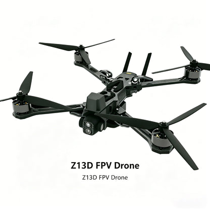 Z13D Industrial A-FPV Drone - 13.23lbs Payload, 50 Mins Flight 20KM Transmission, AI Tracking, Thermal Imaging, Foldable for Search & Rescue, Inspection, Agriculture Z13D Drone Basic Kit (S11 4K Gimbal + R12 Remote)