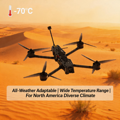 X7 7 Inch FPV Drone with 3KG Payload, Carbon Fiber Frame, 140KM/H High Speed, 30Mins Long Flight, 5.8G Analog Video Transmission, ELRS Receiver, Racing & Aerial Photography Drone for Adults