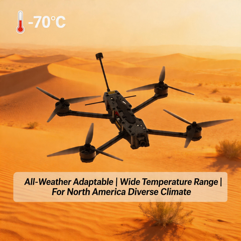 X7 7 Inch FPV Drone with 3KG Payload, Carbon Fiber Frame, 140KM/H High Speed, 30Mins Long Flight, 5.8G Analog Video Transmission, ELRS Receiver, Racing & Aerial Photography Drone for Adults