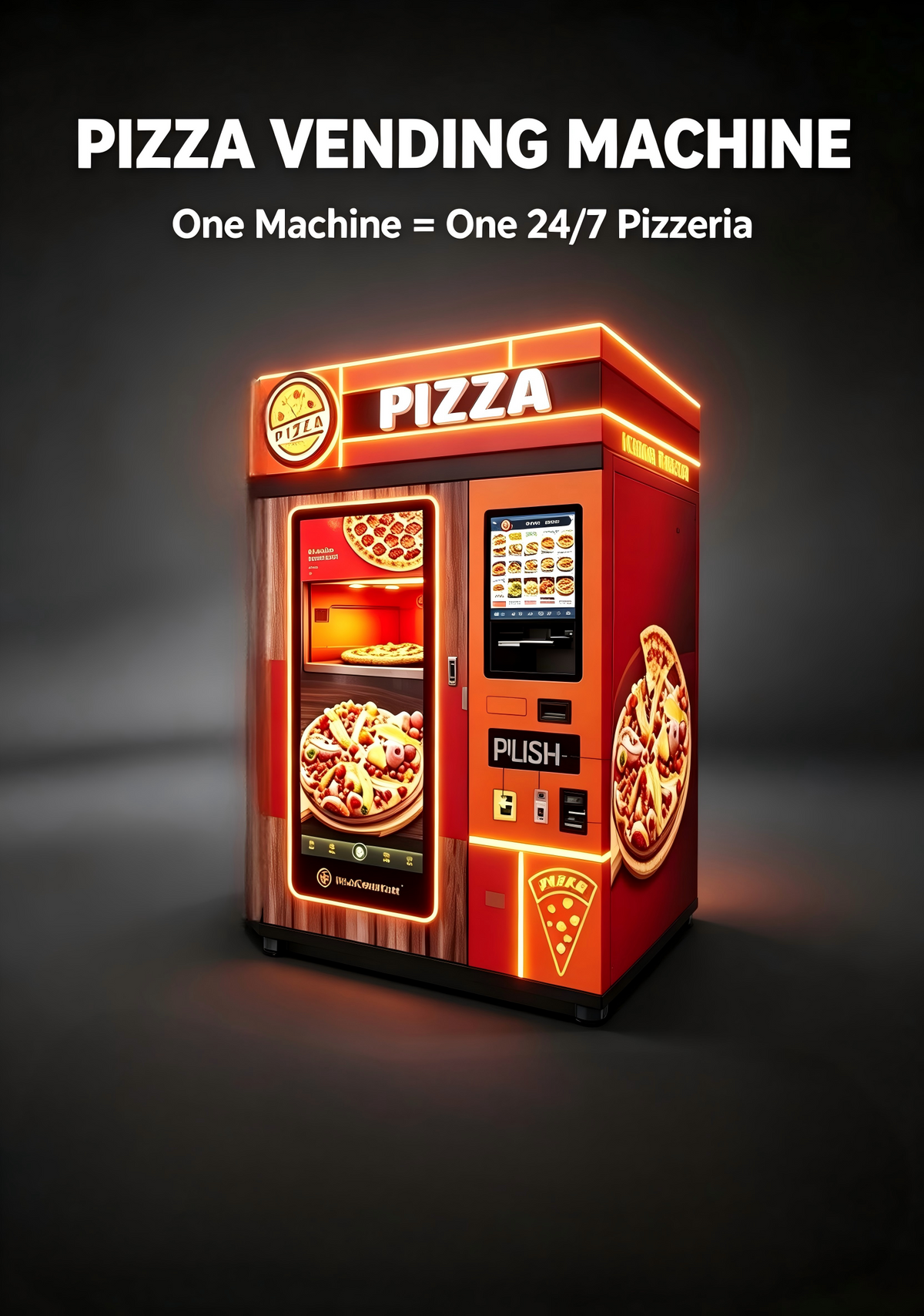 PDG-1000 Pizza Vending Machine — 24/7 Automated Pizzeria in 2㎡