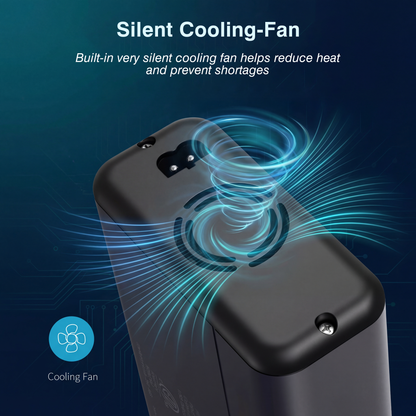 150W Car Power Inverter | 4.2A Dual USB Fast Charging DC 12V to 110V AC Converter | Silent Cooling Fan, Portable Travel Car Charger Adapter for Laptops, Phones, Cameras - Durable Cigarette Lighter Plug with Voltage Protection