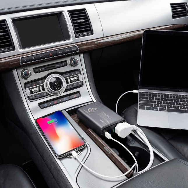 150W Car Power Inverter | 4.2A Dual USB Fast Charging DC 12V to 110V AC Converter | Silent Cooling Fan, Portable Travel Car Charger Adapter for Laptops, Phones, Cameras - Durable Cigarette Lighter Plug with Voltage Protection