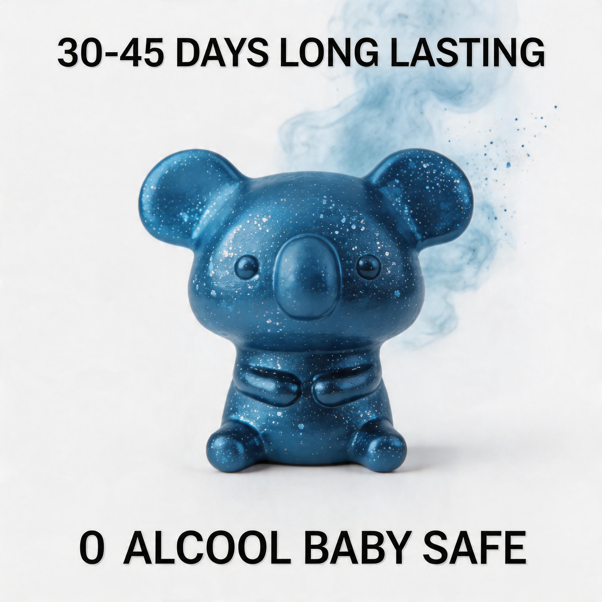KOGADO Koala Bear Car Air Freshener - 30-45 Days Long Lasting.Natural Plant Essential Oil, 0 Alcohol, Baby Safe, 2-in-1 Clip & Hang Design for Car, Home, Office