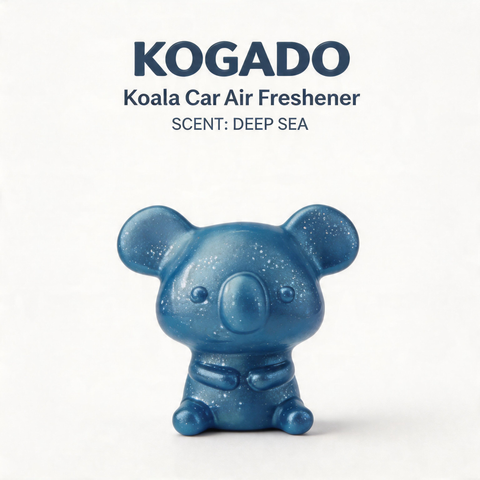 KOGADO Koala Bear Car Air Freshener - 30-45 Days Long Lasting.Natural Plant Essential Oil, 0 Alcohol, Baby Safe, 2-in-1 Clip & Hang Design for Car, Home, Office