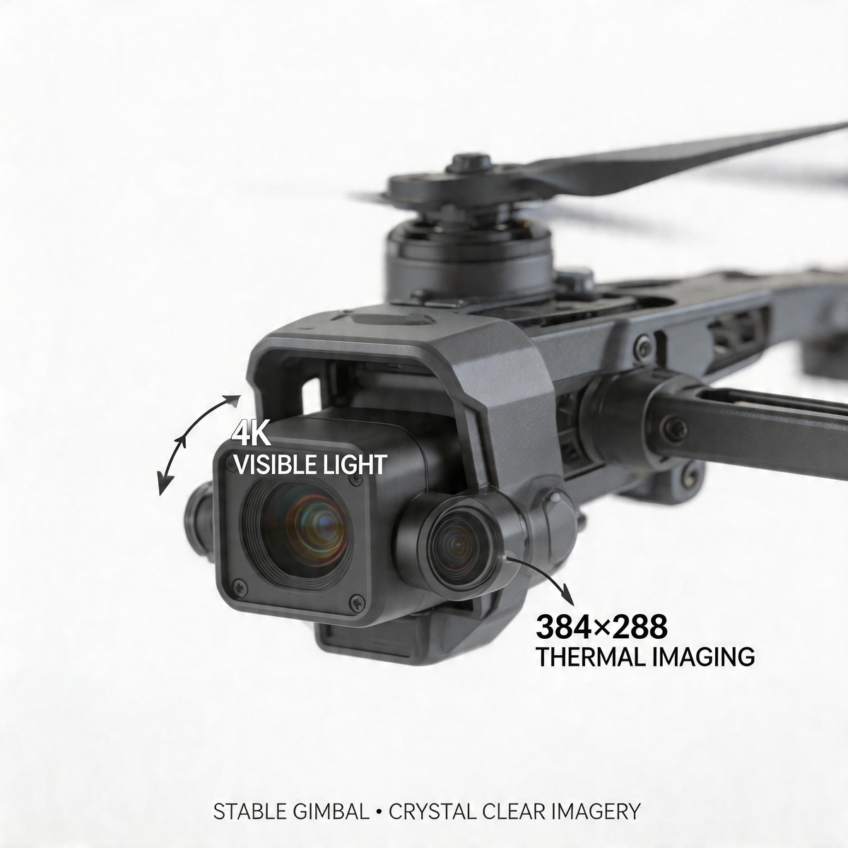 Z13D Industrial A-FPV Drone - 13.23lbs Payload, 50 Mins Flight 20KM Transmission, AI Tracking, Thermal Imaging, Foldable for Search & Rescue, Inspection, Agriculture Z13D Drone Basic Kit (S11 4K Gimbal + R12 Remote)