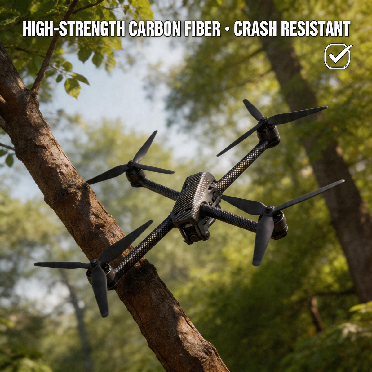 SKYWISE X10 FPV Drone - 6.61lbs Payload, 30 Mins Flight Foldable Carbon Fiber FPV Racing Drone with Analog VTX, GPS, One-Click Return for Hobbyists and Industrial Use