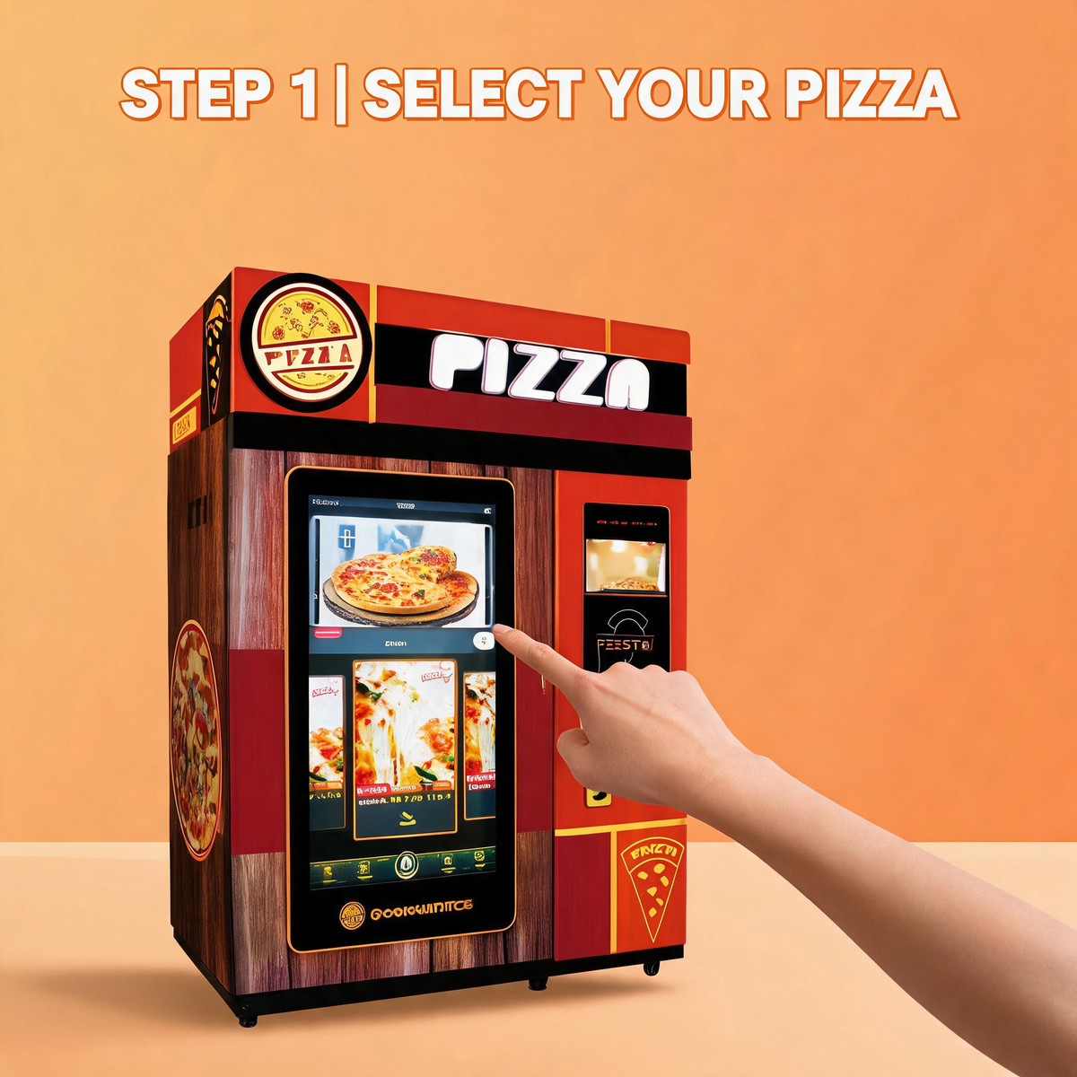 PDG-1000 Pizza Vending Machine — 24/7 Automated Pizzeria in 2㎡