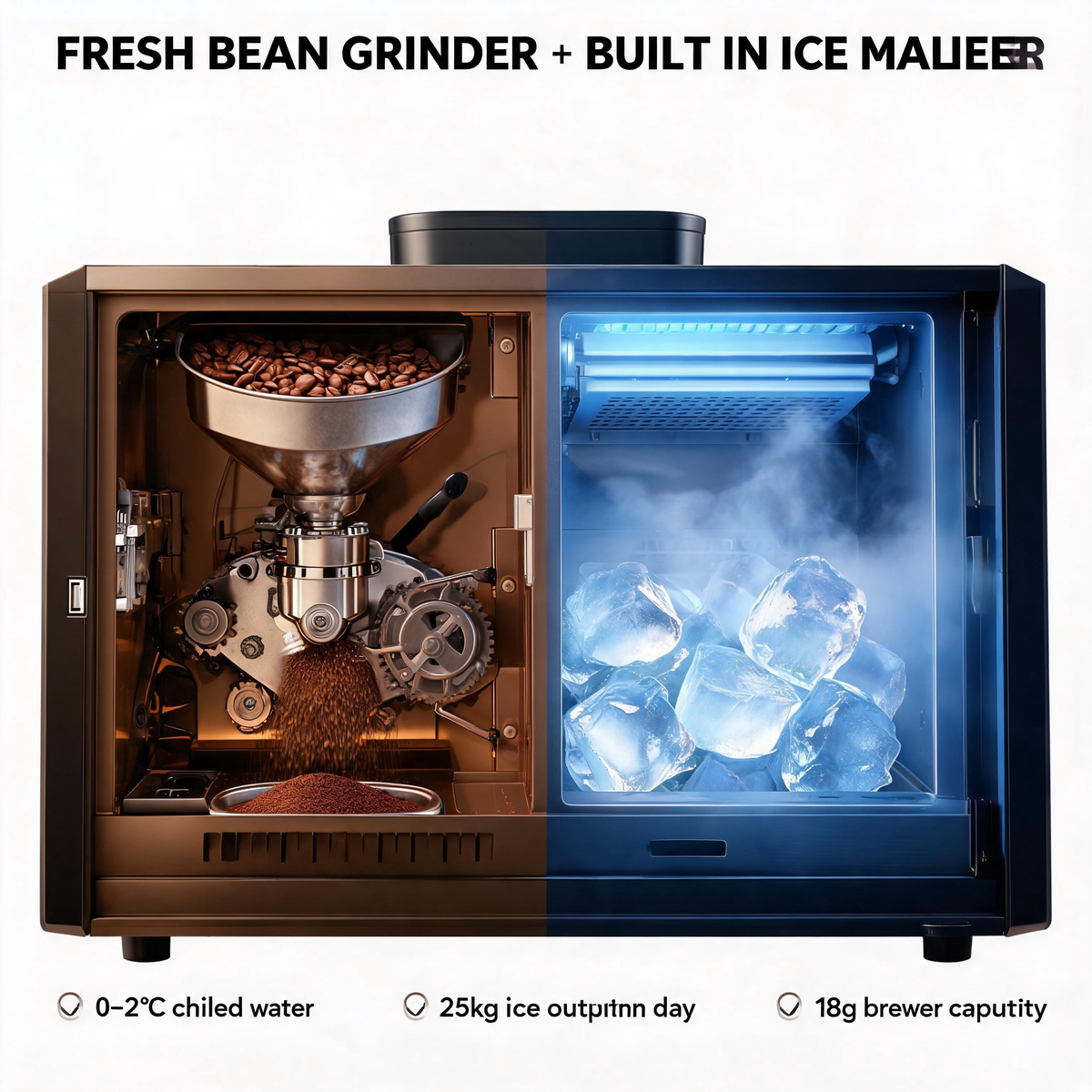 PLE-E6i Coffee Vending Machine — 70-Second Fresh Coffee with Ice, Anytime