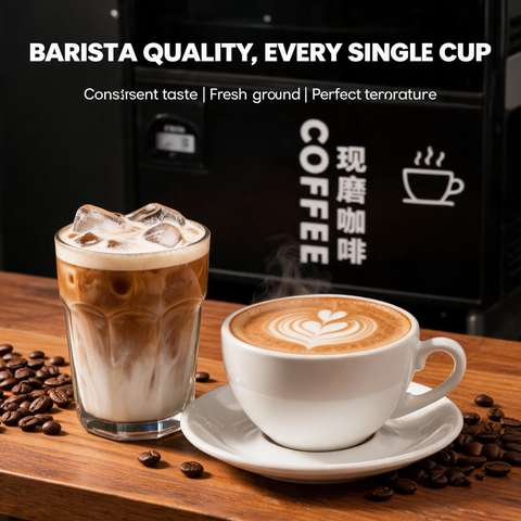 PLE-E6i Coffee Vending Machine — 70-Second Fresh Coffee with Ice, Anytime