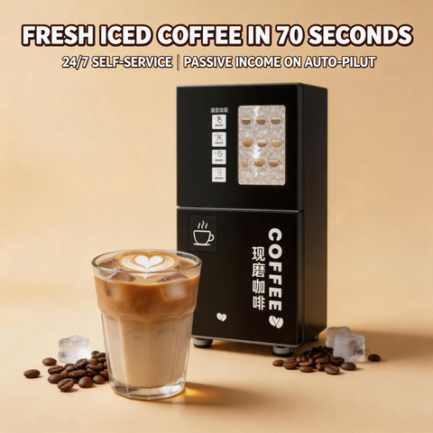 PLE-E6i Coffee Vending Machine — 70-Second Fresh Coffee with Ice, Anytime