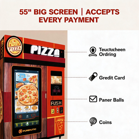 PDG-1000 Pizza Vending Machine — 24/7 Automated Pizzeria in 2㎡