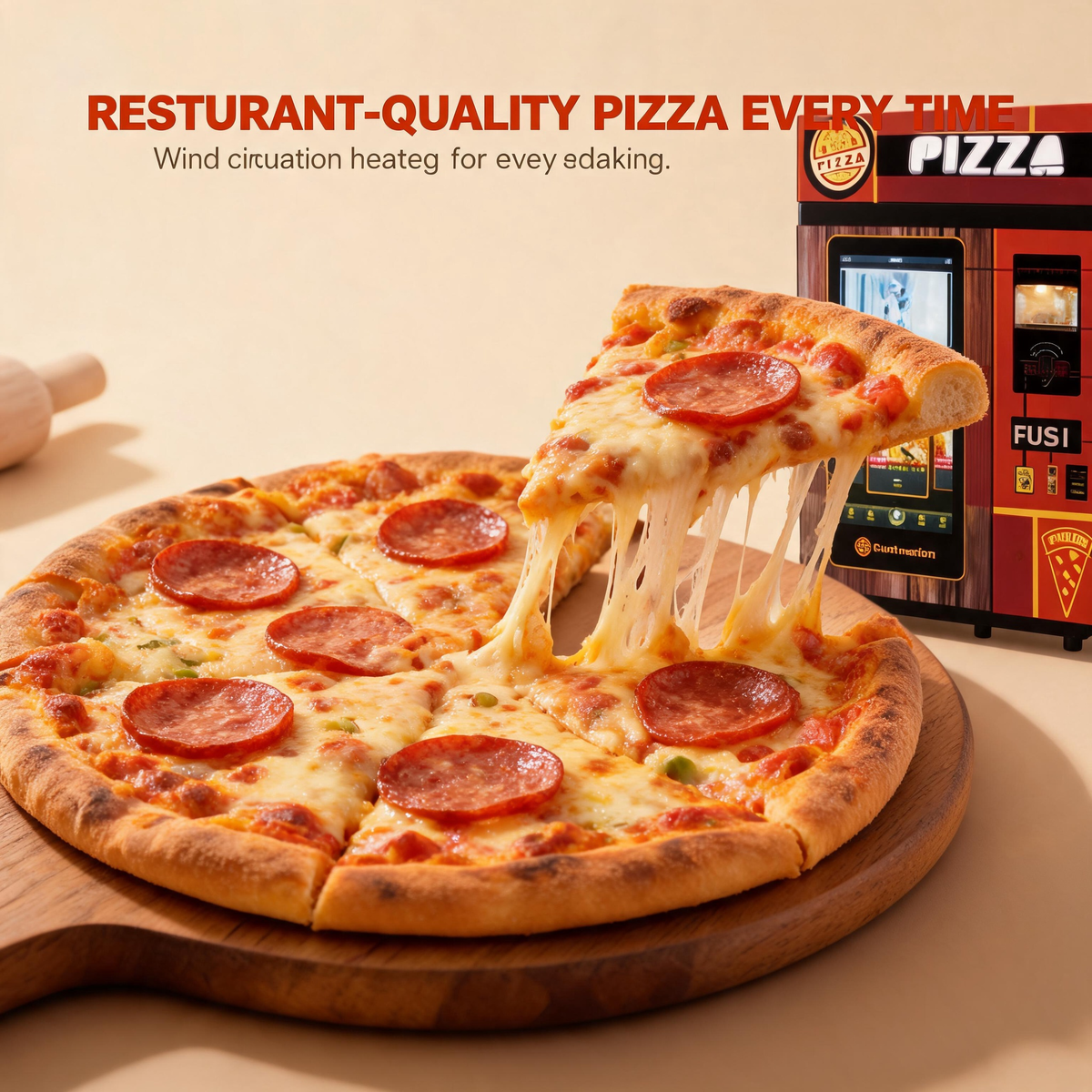 PDG-1000 Pizza Vending Machine — 24/7 Automated Pizzeria in 2㎡