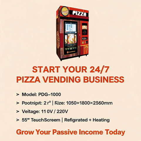 PDG-1000 Pizza Vending Machine — 24/7 Automated Pizzeria in 2㎡
