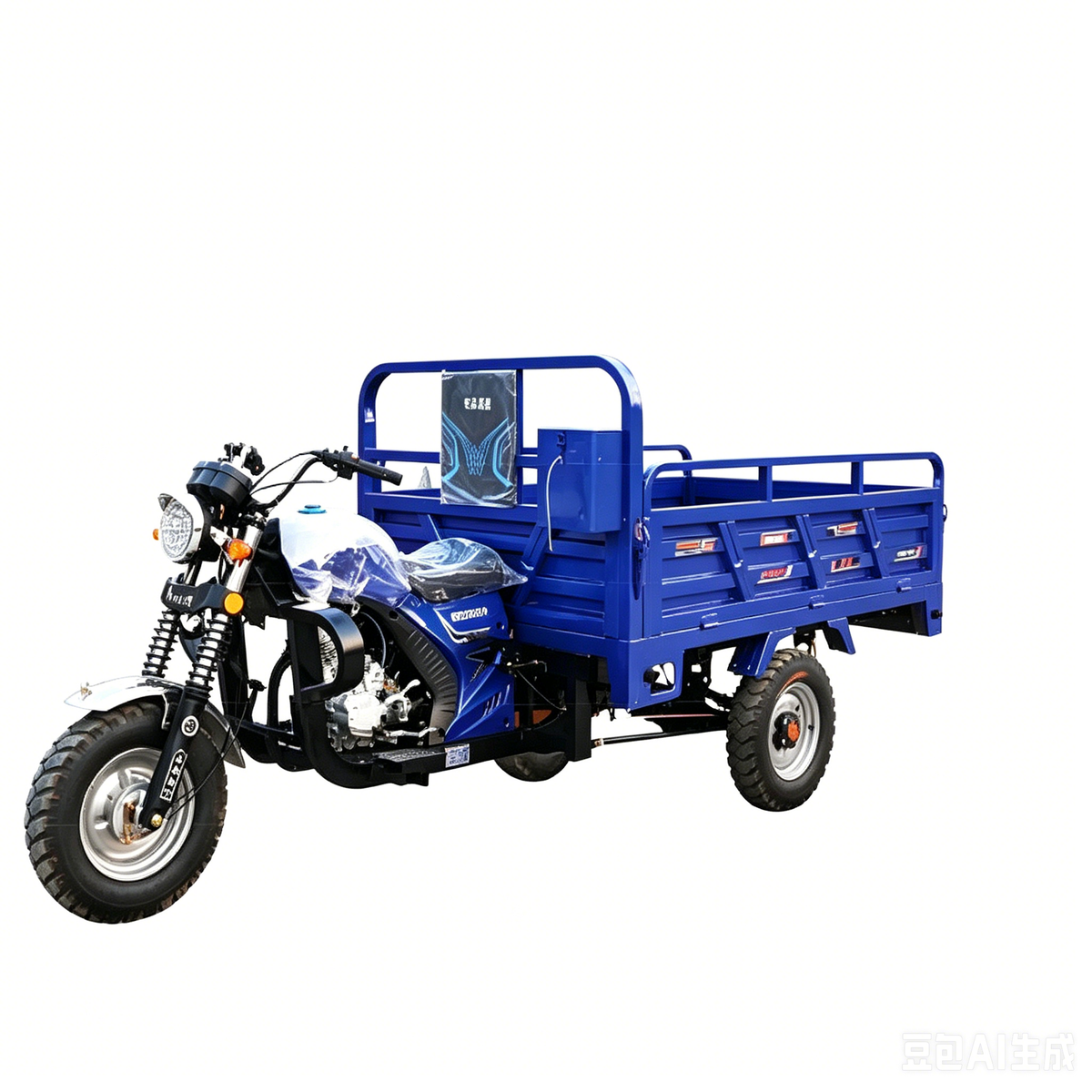 200cc Heavy-Duty Hydraulic Dump Three Wheeler Motorcycle | Farm & Construction Dual-Purpose Cargo Trike