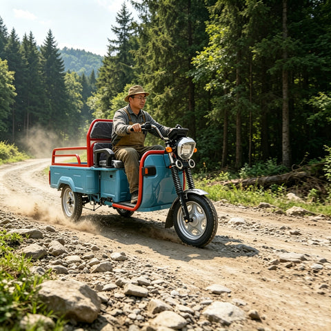 60V Heavy-Duty Electric Cargo Tricycle | 400KG Load Farm & Home Hauling Three Wheeler Trike